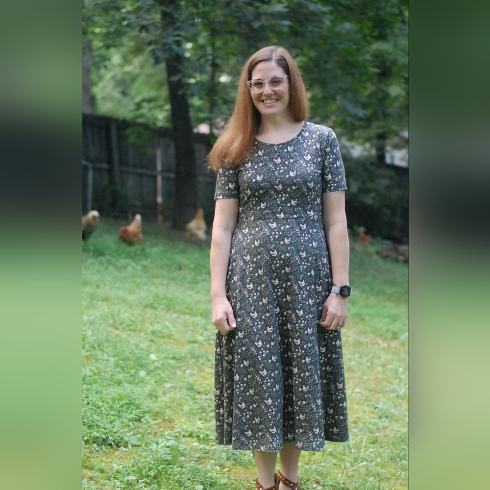 Cotton Chicken Print Dress